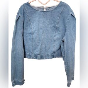 DENIM CROP TOP